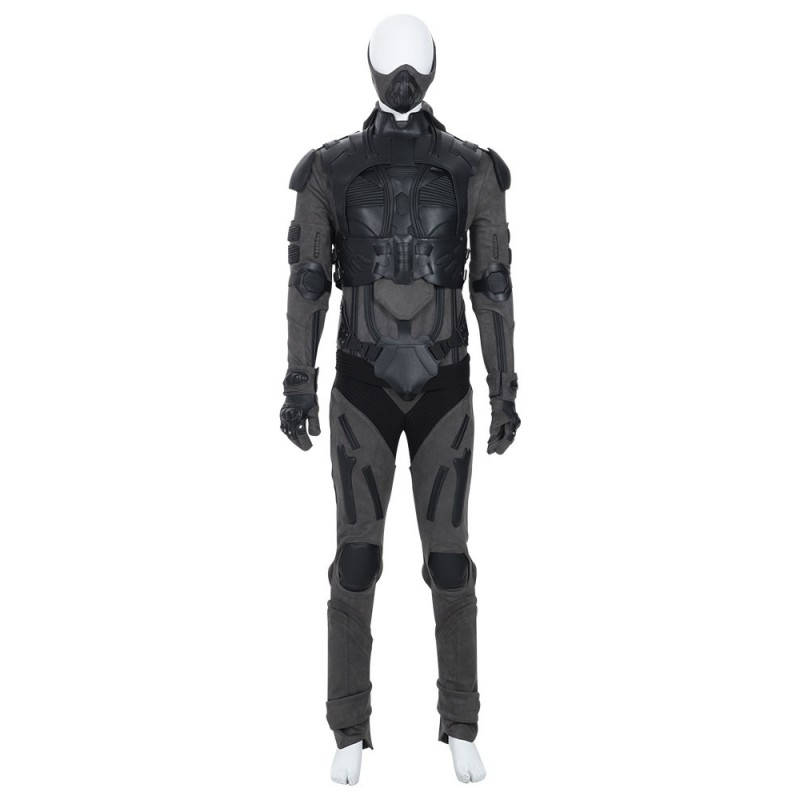 Dune Cosplay Costume Black Poliestere Tuta in poliestere 7 pezzi Drama Set completo Costumi Cosplay