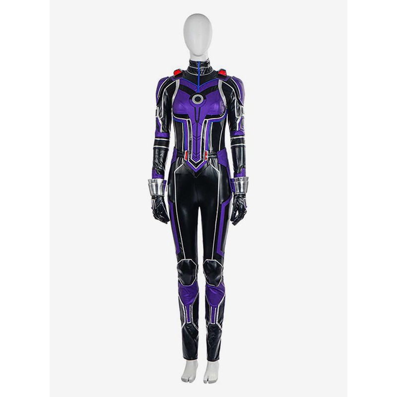 Marvel Comics Cosplay Purple American Comics Greave Catsuit Zentai PU Leather Marvel Comics Halloween