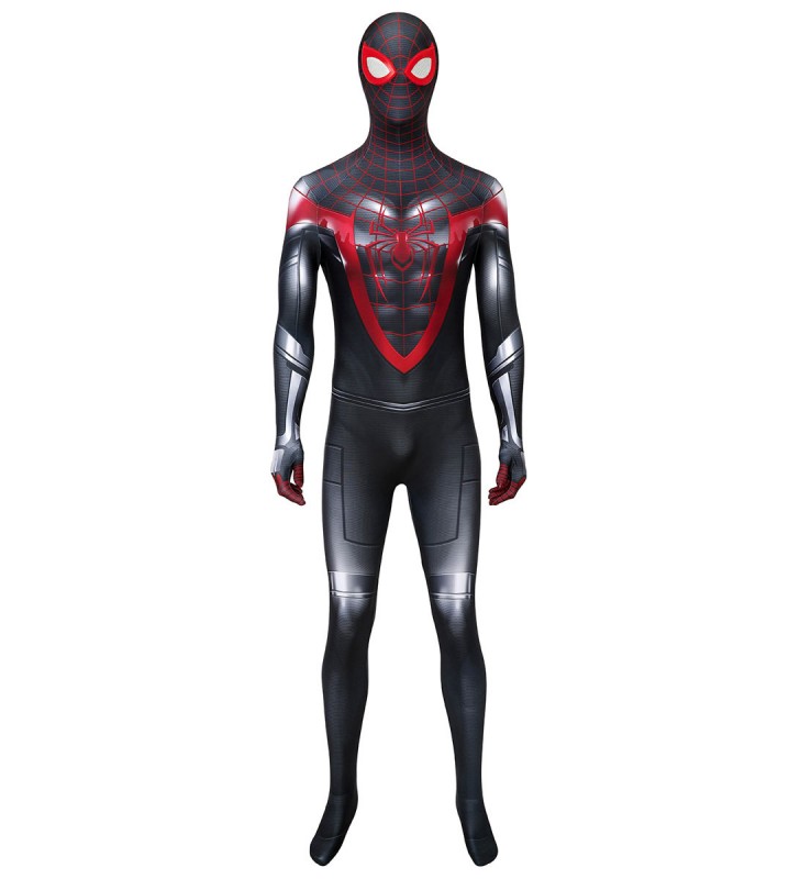 Marent Spiderman Into The Spider Verse Miles Morales Zentai Costumi Cosplay Carnevale Halloween