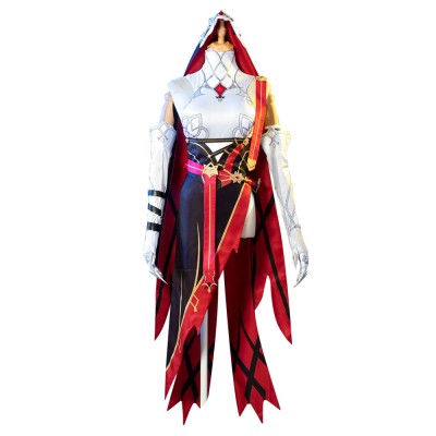 Genshin Impact Rosaria Fibra di poliestere Mihoyo Gioco Set completo di costumi cosplay Costumi Cosplay Carnevale Halloween