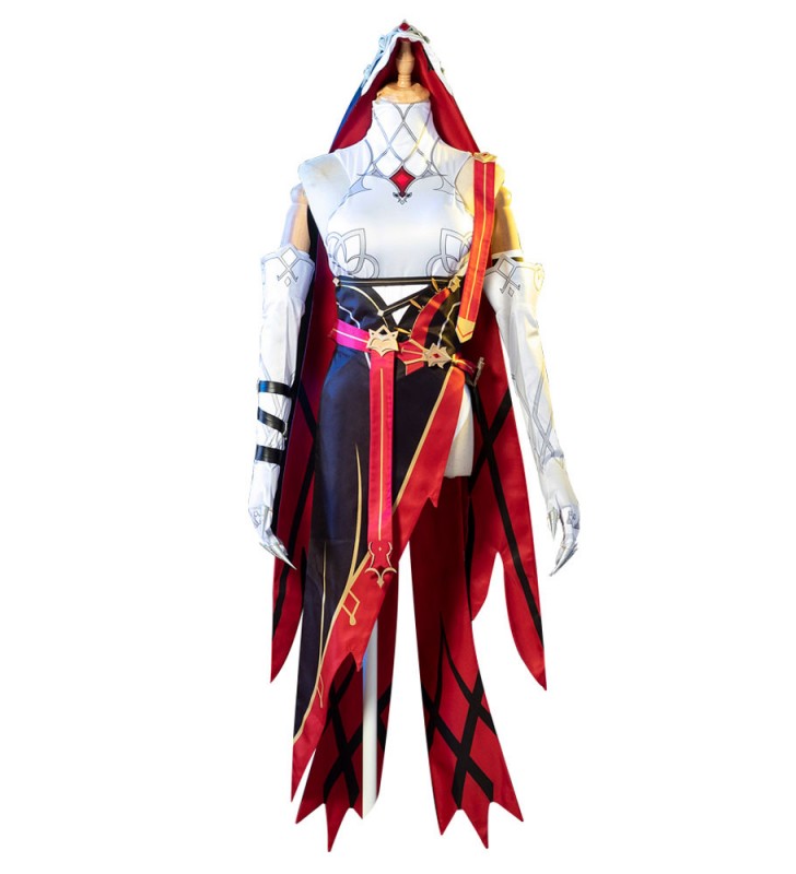 Genshin Impact Rosaria Fibra di poliestere Mihoyo Gioco Set completo di costumi cosplay Costumi Cosplay Carnevale Halloween