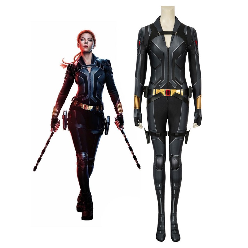 Marvel Comics Black Widow Natasha Romanova Cosplay nero Catsuit Zentai Carnevale Halloween