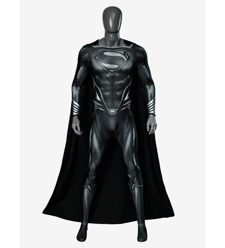 Costumi cosplay di Superman nero della DC Comics Carnevale Halloween