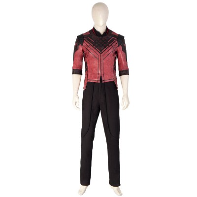 Marvel Shang Chi Poliestere Top Pantaloni Marvel Comics Set Completo Costumi Cosplay Halloween