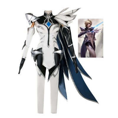 League Of Legends Fiora Laurent Il Grand Duelist White IG Champion Set LOL Gioco Costumi Cosplay Carnevale Halloween
