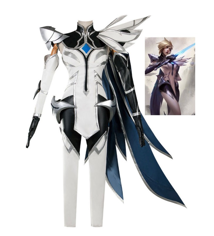 League Of Legends Fiora Laurent Il Grand Duelist White IG Champion Set LOL Gioco Costumi Cosplay Carnevale Halloween
