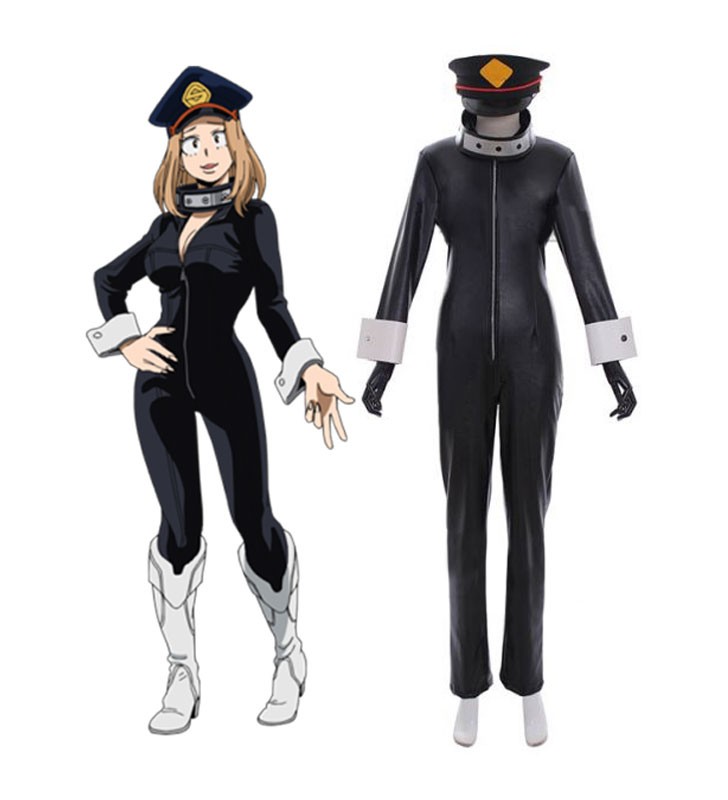 My Hero Academia Cosplay Utsushimi Kemy Nero Poliestere Copricapo Choker Soprabito Costumi Cosplay
