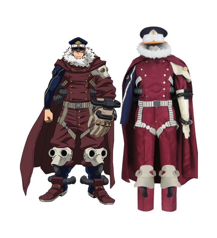 My Hero Academia Cosplay Yoarashi Inasa Borgogna Poliestere Cintura Pauldron Greave Costumi Cosplay Carnevale Halloween