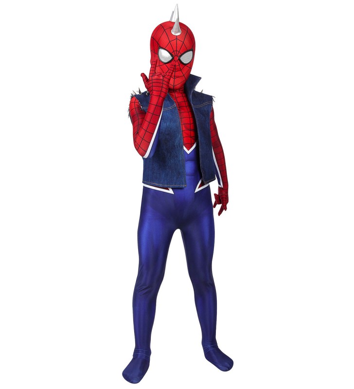 Marvel Comics Spider Punk Cosplay per i bambini Halloween