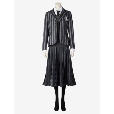 I costumi cosplay uniformi del mercoledì della famiglia Addams TV Cosplay Halloween