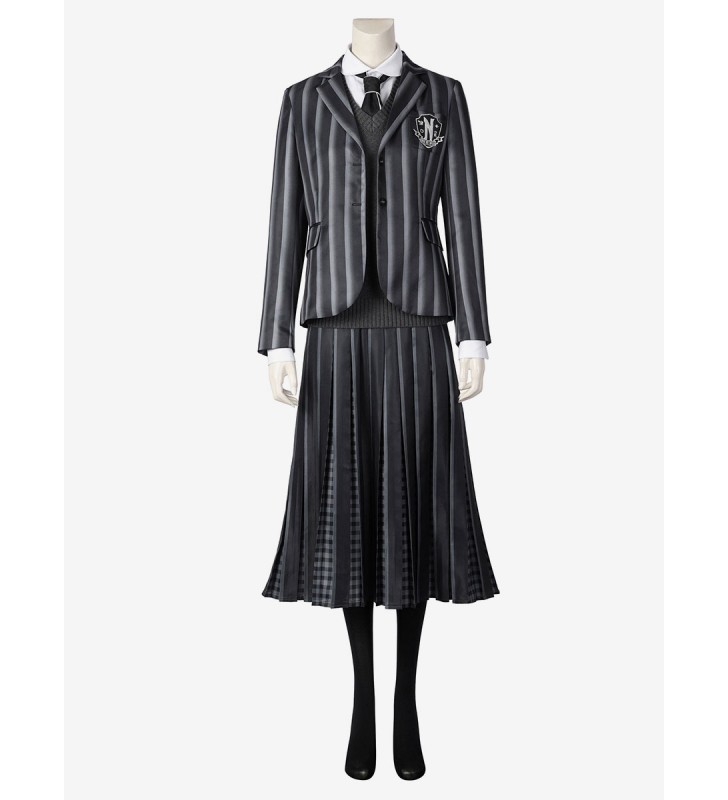 I costumi cosplay uniformi del mercoledì della famiglia Addams TV Cosplay Halloween