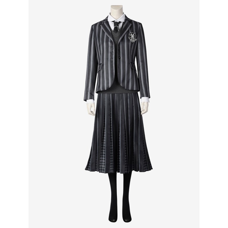 I costumi cosplay uniformi del mercoledì della famiglia Addams TV Cosplay Halloween