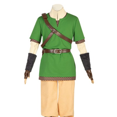 The Legend Of Zelda Green Link Guanti Poliestere Fibra di poliestere Gioco Set completo Costumi Cosplay Halloween