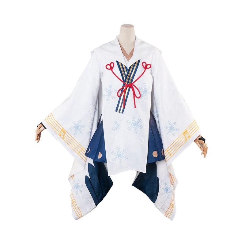 Costume Carnevale VOCALOID Hatsune Miku Gioco bianco accessori per la testatopCalze sopra al ginocchiogonna set donna Costumi Cosplay Halloween