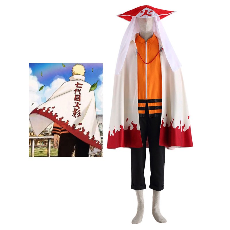 di Naruto Settimo Hokage Costumi Cosplay Carnevale Halloween