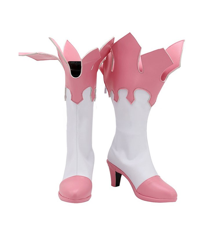 Stivali di scarpe da cosplay rosa cosplay Carnevale Halloween