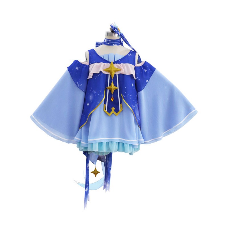 Costume Carnevale VOCALOID Hatsune Miku Gioco blu accessori per la testaguantiGiarrettieraabitocollettopantaloncini set donna Costumi Cosplay Carnevale Halloween
