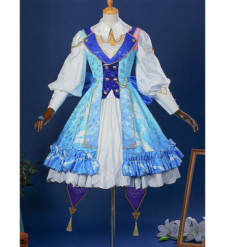 Genshin Impact Kamisato Ayaka Springbloom Missive Costumi Cosplay Prestige Edition Halloween