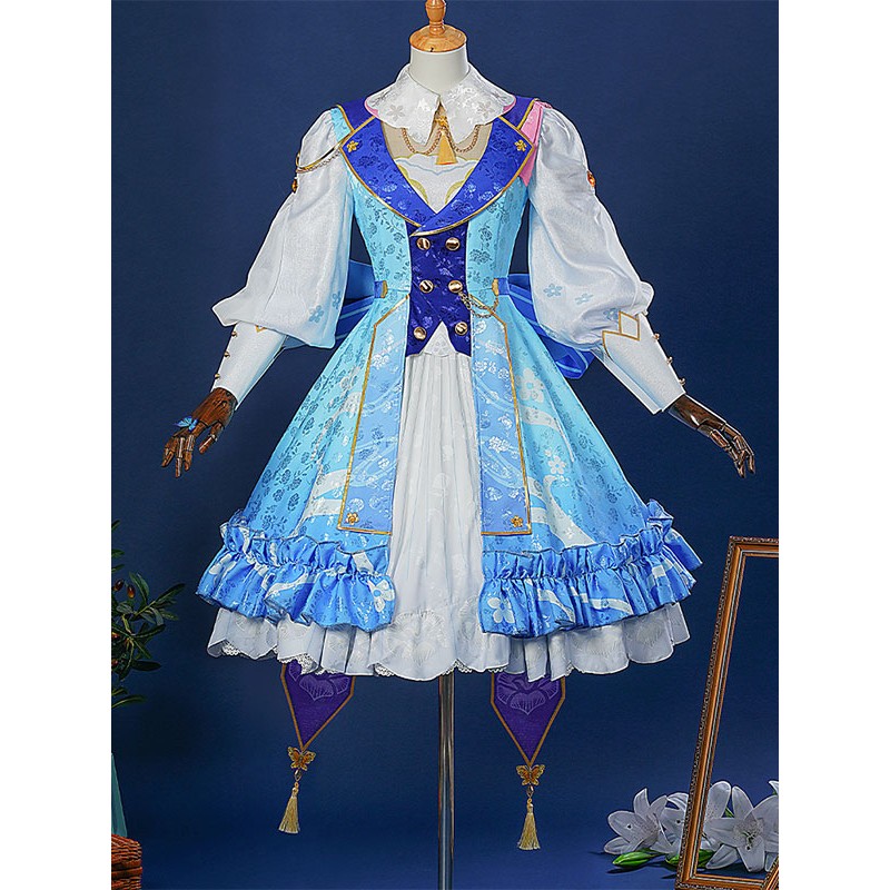 Genshin Impact Kamisato Ayaka Springbloom Missive Costumi Cosplay Prestige Edition Halloween