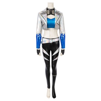 LOL League Of Legends KDA 2020 S10 Akali The Rogue Assassin Set Costumi Cosplay Carnevale Halloween