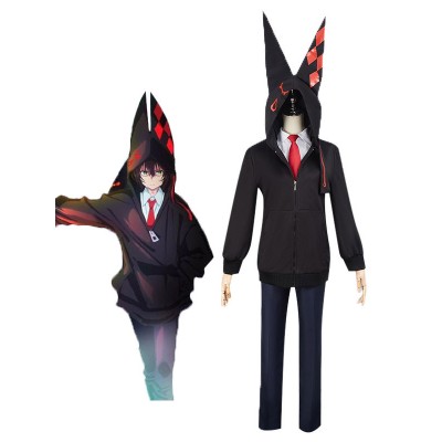Costruisci Divide Teruto Kurabe Poliestere Costume Rosso Set Completo Costumi Cosplay Carnevale