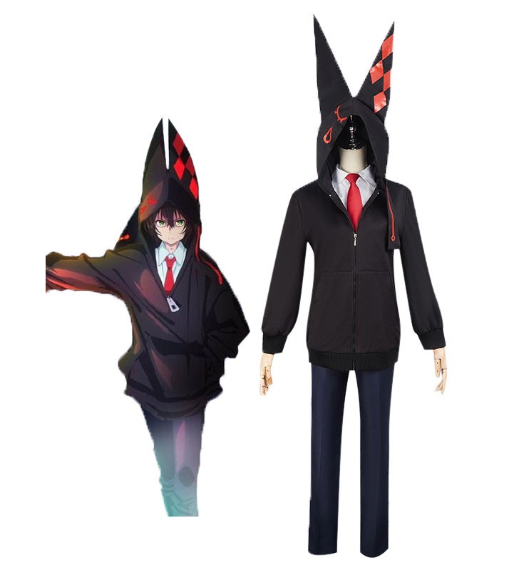 Costruisci Divide Teruto Kurabe Poliestere Costume Rosso Set Completo Costumi Cosplay Carnevale
