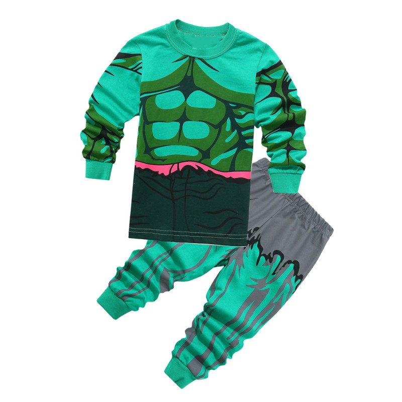 Costumi Marvel Comics Hulk Robert Bruce Banner Kid in due pezzi Carnevale