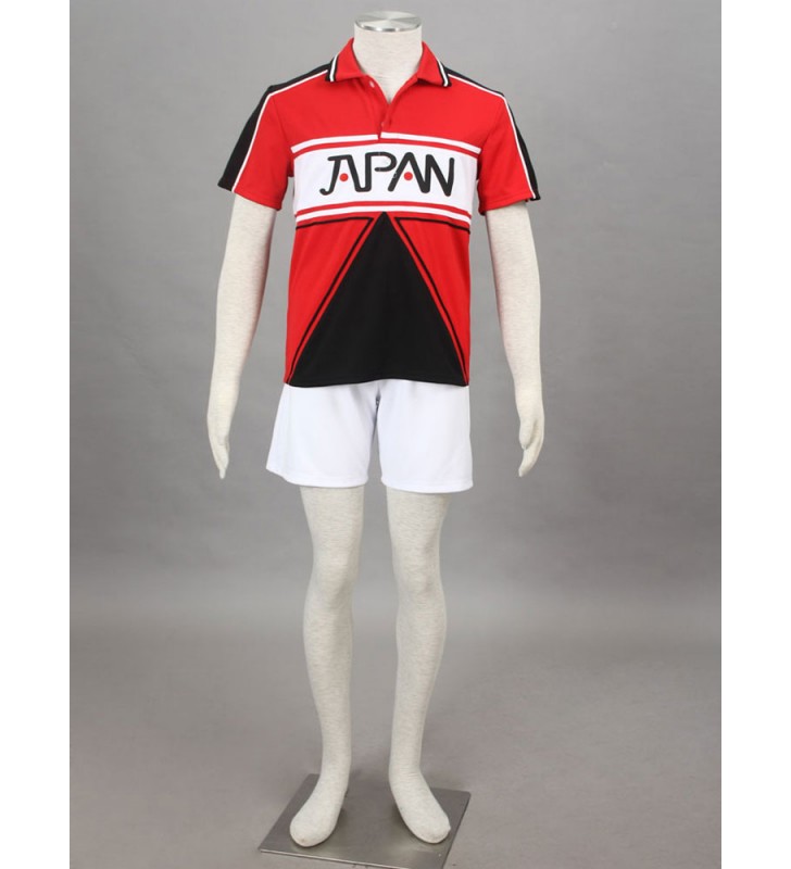 Costume Carnevale Prince of Tennis The Prince of Tennis uomo rosso di poliestere pantaloncini set Costumi Cosplay Halloween