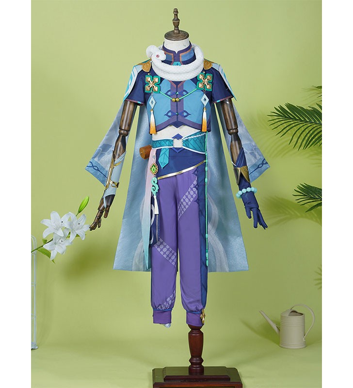 Genshin Impact Baizhu Costumi Cosplay Carnevale Halloween