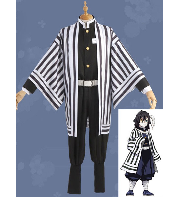Costume Carnevale Uccisore di demoni del di Iguro Obanai: set cosplay Kimetsu No Yaiba Costumi Cosplay Carnevale Halloween