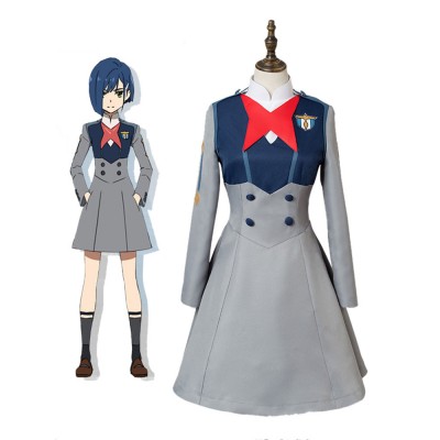 Costume Carnevale Darling in the FranXX camicia in panno uniforme grigio Costumi Cosplay Halloween