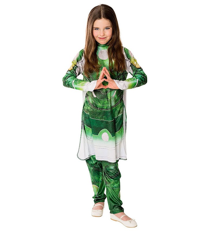 Bambini Cosplay Green Top Pants Polyester Set Kids Costumi cosplay Carnevale Halloween