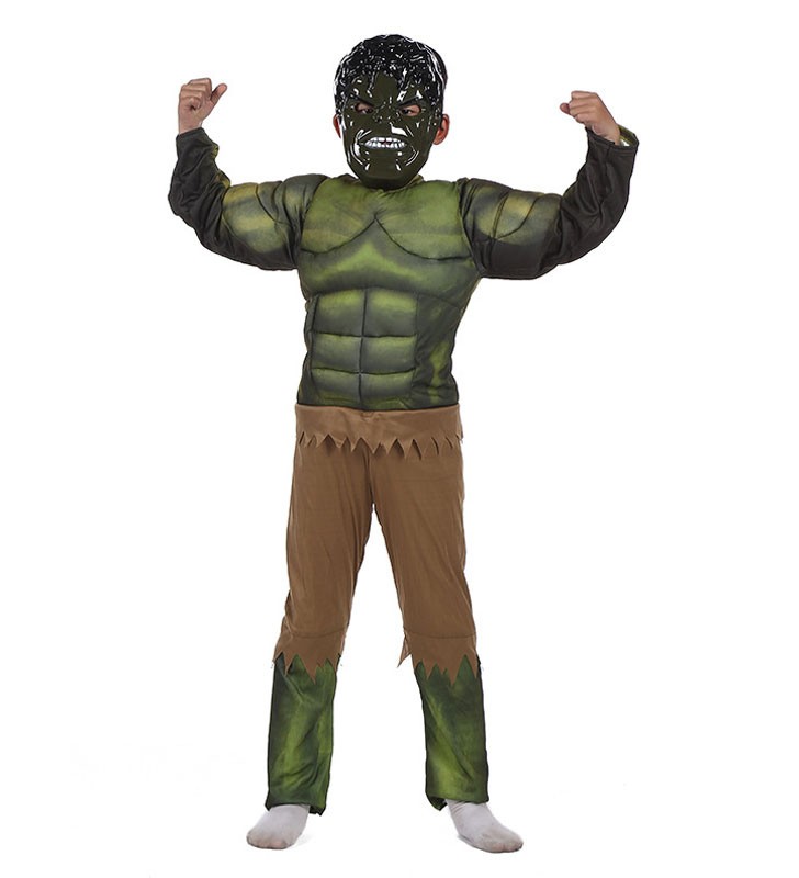 Marvel Comics Cosplay Verde American Comics Poliestere Tuta Maschera Body Poly/Misto cotone Marvel Comics Carnevale