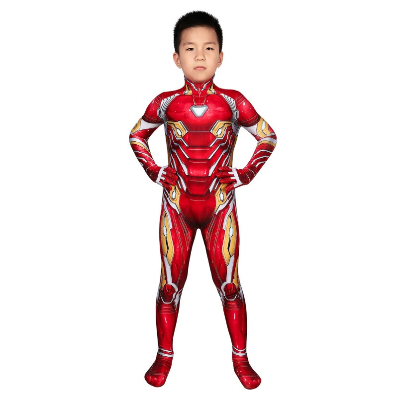 Marvel Comics Marvel Avengers Iron Man Kid Zentai Carnevale Costumi Cosplay Carnevale
