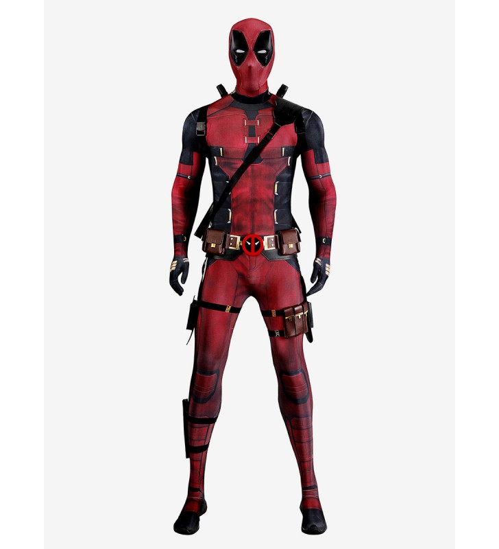 Marvel Comics Deadpool 3 Film Cosplay Deadpool Wade Costumi Cosplay con accessori Carnevale