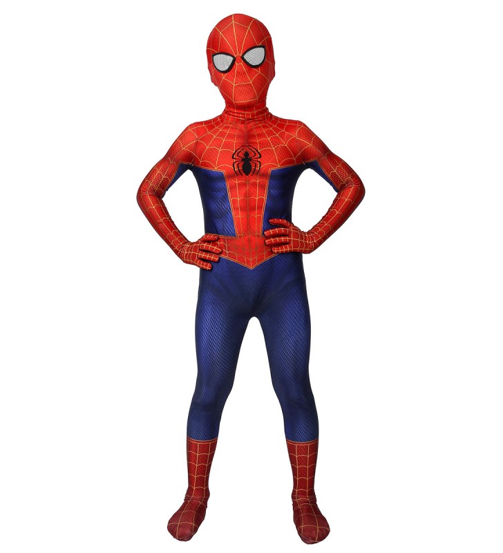 Marvel Comics SpiderMan Into The Spider Verse Kids Cosplay Tuta Ture Red Film Lycra Spandex Marvel Comics Costumi Cosplay Carnevale