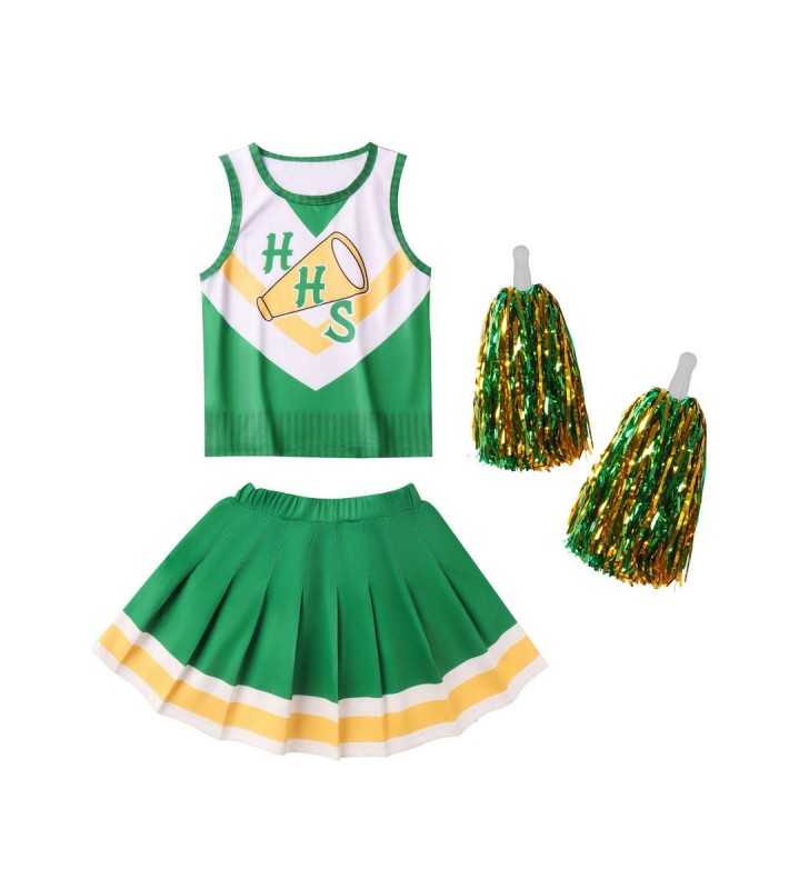 Dramma TV Stranger Things Stagione 4 Hawkins High School Costumi di carnevale femminili per cheerleader Halloween