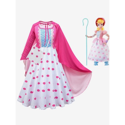 Toy Story Movie Cosplay Bo Peep Cosplay Mantello e vestito Halloween