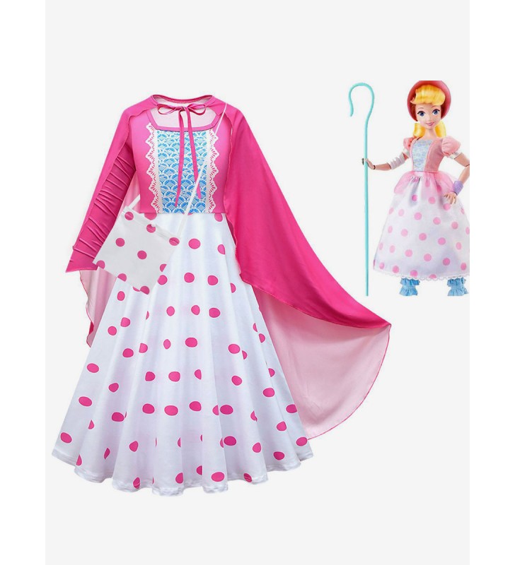 Toy Story Movie Cosplay Bo Peep Cosplay Mantello e vestito Halloween