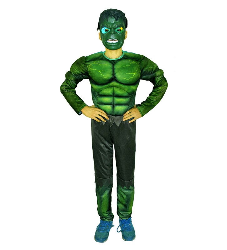 Marvel Comics Cosplay Verde American Comics Tuta Maschera Poly/Misto cotone Marvel Comics Halloween
