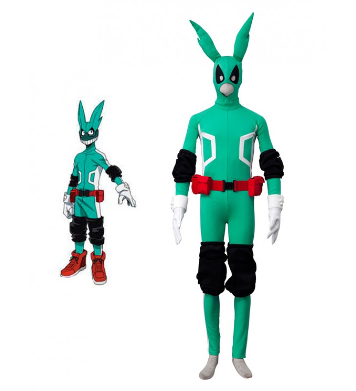 Carnevale Costume Carnevale Anime Costumi Cosplay 2023 Anime giapponese Cosplay Boku No Hero Academia Izuku Midoriya Cos BNHA 7 pezzi verde