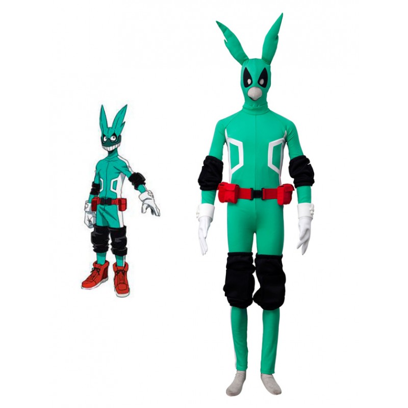 Carnevale Costume Carnevale Anime Costumi Cosplay 2023 Anime giapponese Cosplay Boku No Hero Academia Izuku Midoriya Cos BNHA 7 pezzi verde