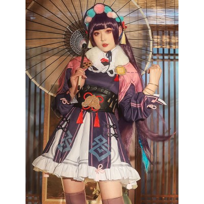 Genshin Impact Yun Jin Costume Mihoyo Gioco Set completo Costumi Cosplay Carnevale Halloween