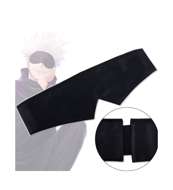 Jujutsu Kaisen Sorcery Fight Gojo Satoru Blindfold Black Eye Patch Accessorio Cosplay Prop Carnevale