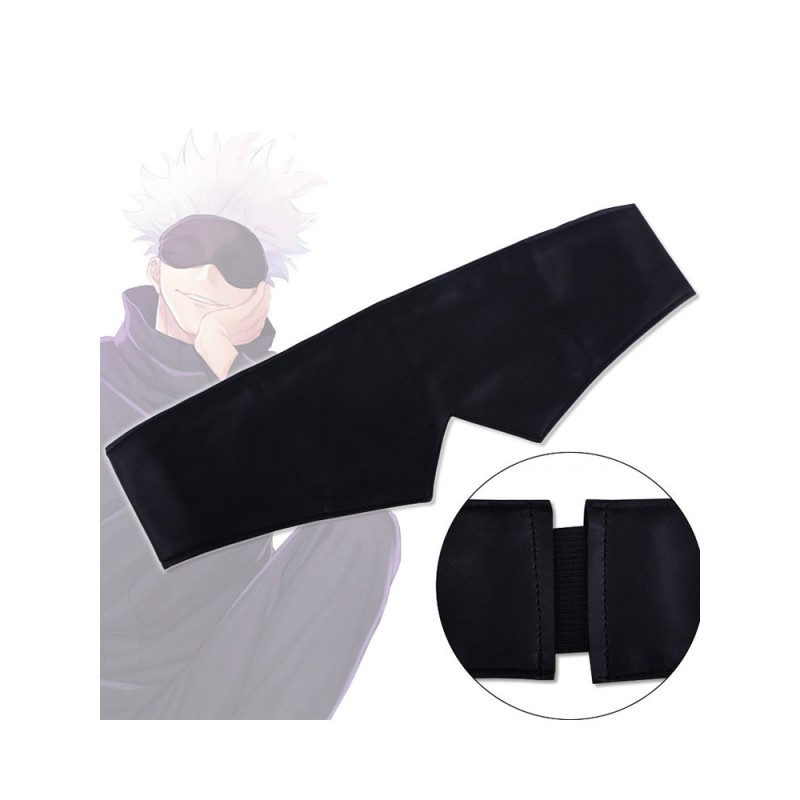 Jujutsu Kaisen Sorcery Fight Gojo Satoru Blindfold Black Eye Patch Accessorio Cosplay Prop Carnevale