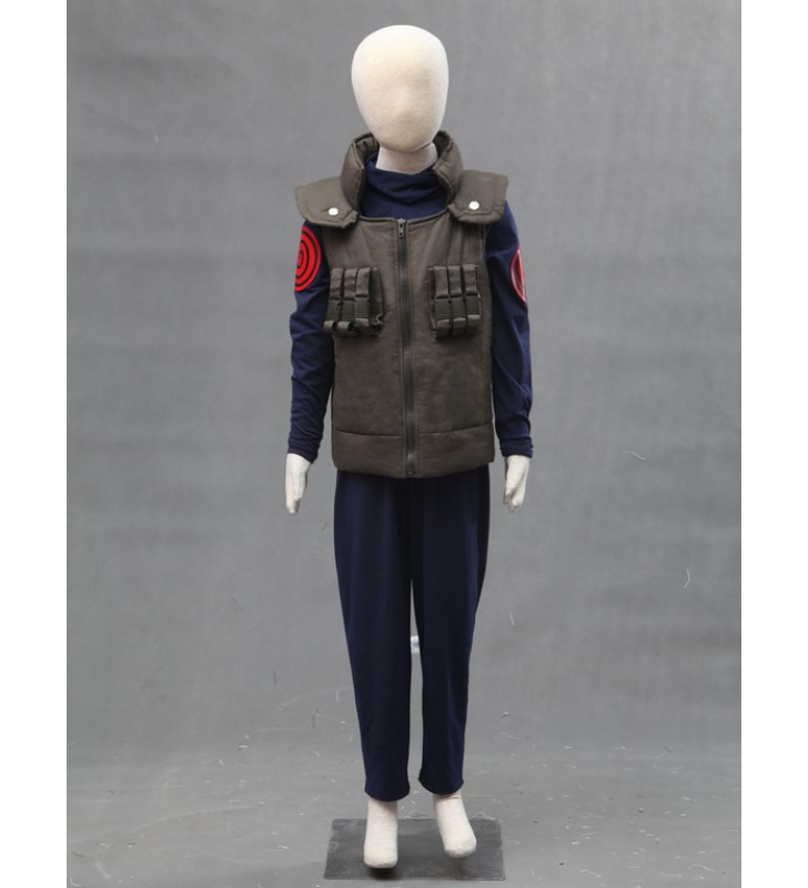 Costume Carnevale Naruto Hatake Kakashi per bambini 2023 Costumi Cosplay Carnevale Halloween