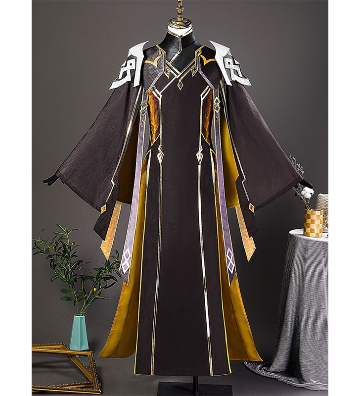 Genshin Impact Zhongli Morax Costumi Cosplay Halloween
