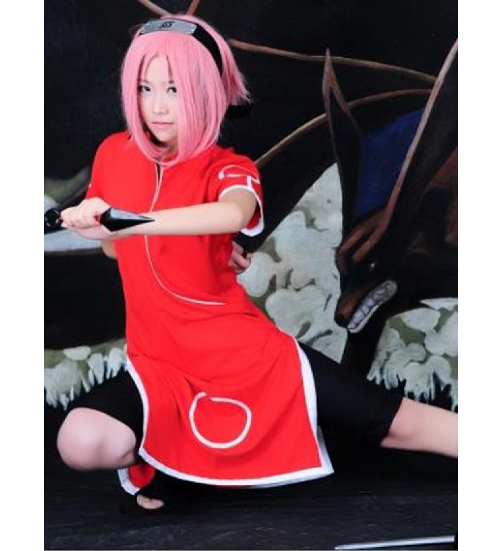Costume Carnevale 2023 Naruto Haruno Sakura Costumi Cosplay Carnevale Halloween