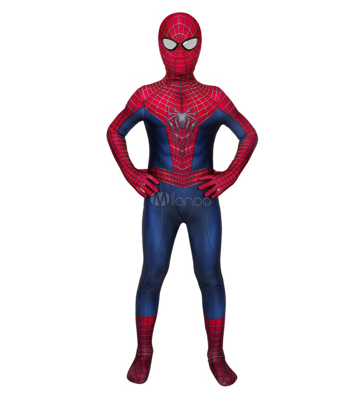 SpiderMan vestito classico per bambini tuta cosplay Zentai di carnevale Costumi Cosplay Halloween