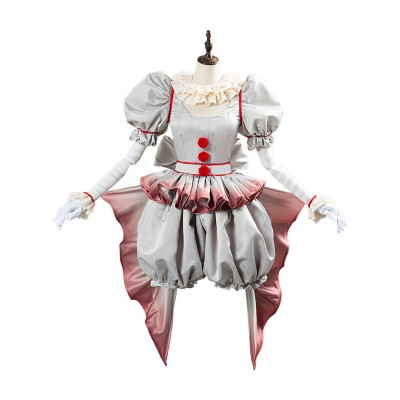 IT Pennywise femminile Costumi Cosplay di Carnevale Halloween